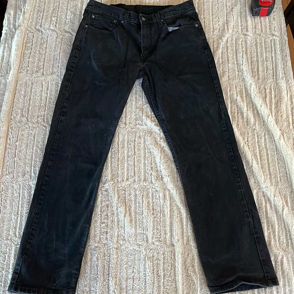 Levi’s Blank Tab 514 black jeans men size 34x32